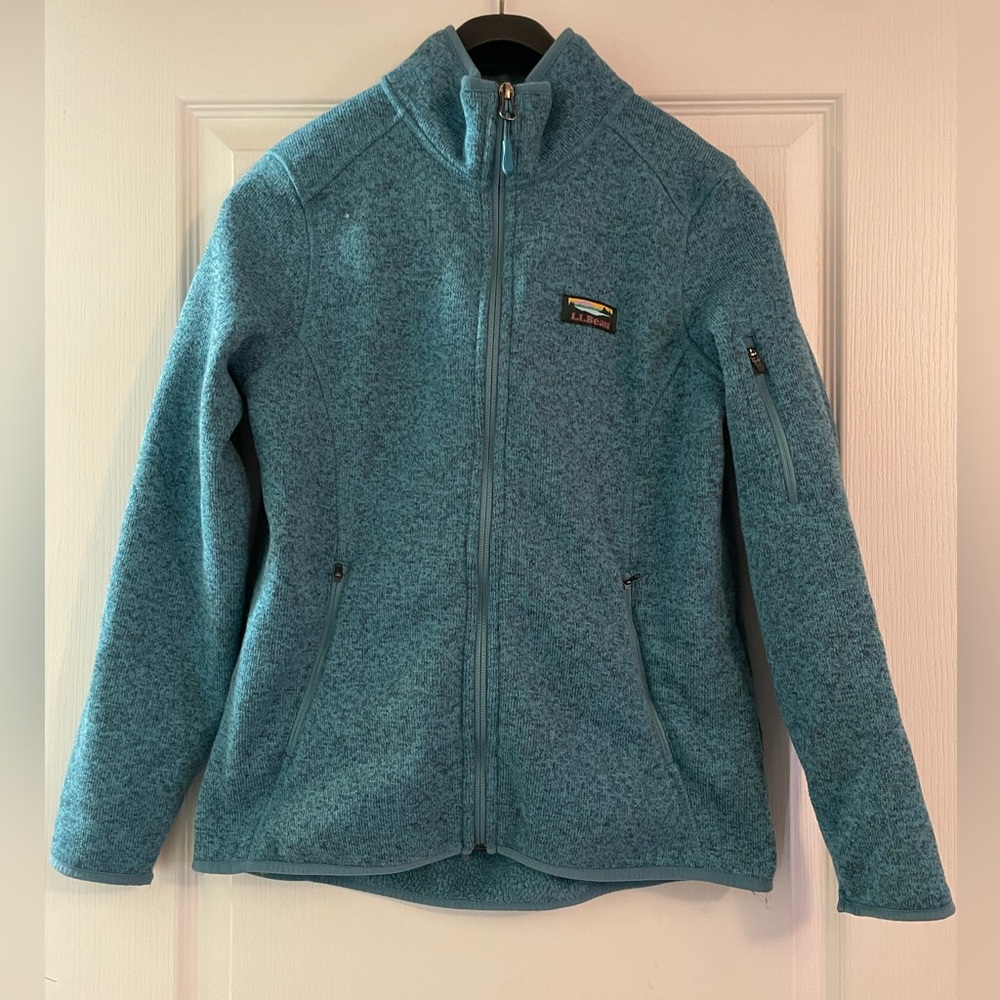 L.L.Bean teal Full-Zip Fleece Jacket